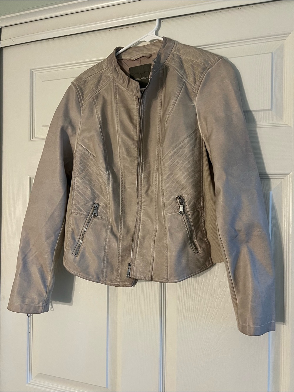 Maurices Taupe Faux Leather Jacket